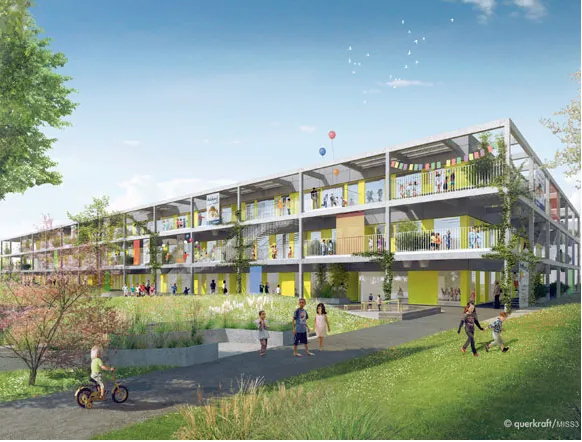Bildungscampus+ Attemsgasse — HKLS- und BIM-Planung Bildungsbau, Bild 1