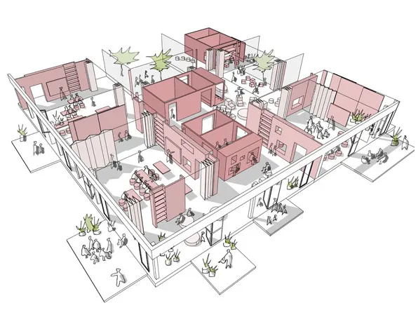 Bildungscampus+ Attemsgasse — HKLS- und BIM-Planung Bildungsbau, Bild 2