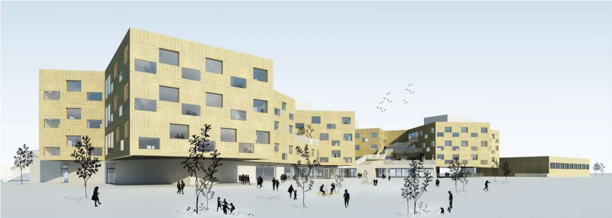 Bildungscampus+ Berresgasse — HKLS- und BIM-Planung Bildungsbau, Bild 1
