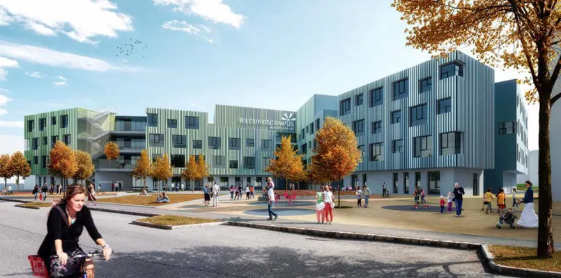 Bildungscampus+ Christine Nöstlinger — HKLS-Planung Bildungsbau, Bild 1